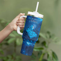 Personalised New Zealand Mother's Day Tumbler With Handle Ko Te Whaea Te Takere O Te Waka LT05 - Polynesian Pride