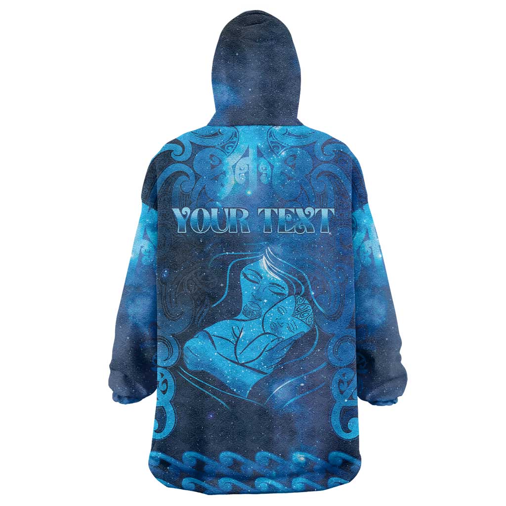 Personalised New Zealand Mother's Day Wearable Blanket Hoodie Ko Te Whaea Te Takere O Te Waka LT05 - Polynesian Pride