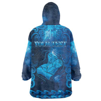 Personalised New Zealand Mother's Day Wearable Blanket Hoodie Ko Te Whaea Te Takere O Te Waka LT05 - Polynesian Pride