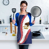 American Samoa Eagle Apron Polynesian Tribal Pattern Curve Style