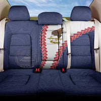 American Samoa Eagle Back Car Seat Cover Polynesian Tribal Pattern Curve Style