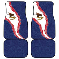 American Samoa Eagle Car Mats Polynesian Tribal Pattern Curve Style
