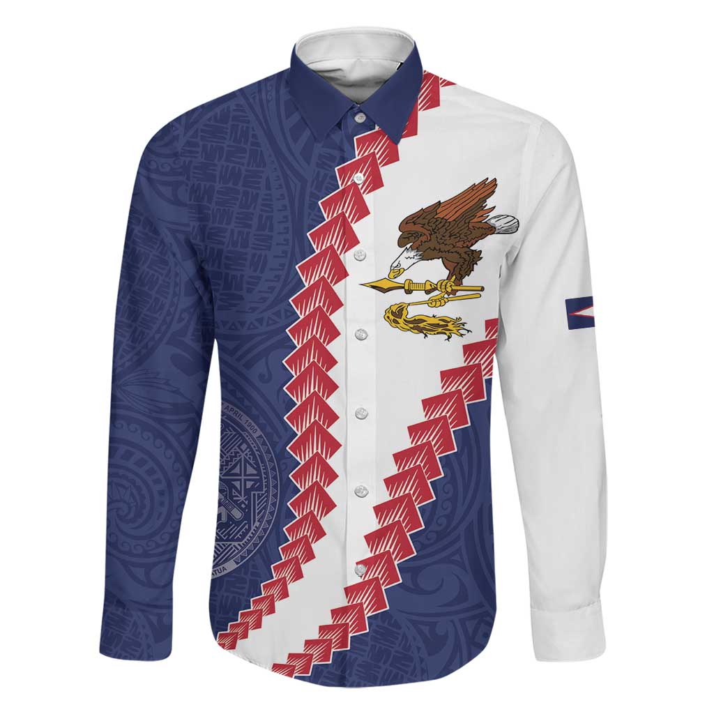 American Samoa Eagle Family Matching Off Shoulder Short Dress and Hawaiian Shirt Polynesian Tribal Pattern Curve Style