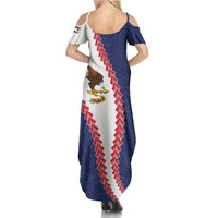 American Samoa Eagle Family Matching Summer Maxi Dress and Hawaiian Shirt Polynesian Tribal Pattern Curve Style