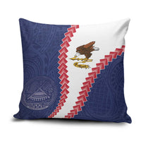 American Samoa Eagle Pillow Cover Polynesian Tribal Pattern Curve Style