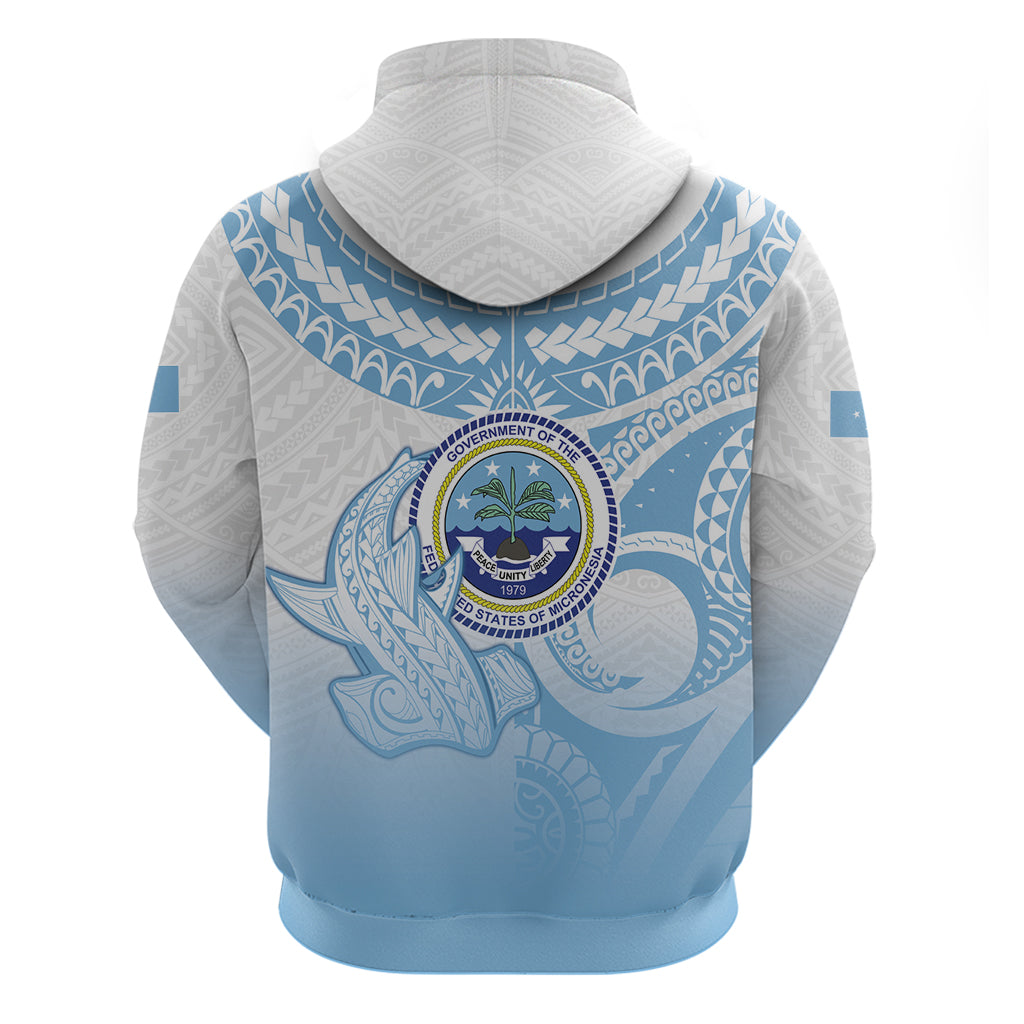 Micronesia Constitution Day Hoodie Polynesian Tribal Tattoo Simple Style LT05 - Polynesian Pride