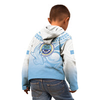 Micronesia Constitution Day Kid Hoodie Polynesian Tribal Tattoo Simple Style LT05 - Polynesian Pride