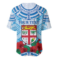 Personalised Fiji Ratu Sir Lala Sukuna Day Baseball Jersey Hibiscus Tapa Pattern LT05 - Polynesian Pride