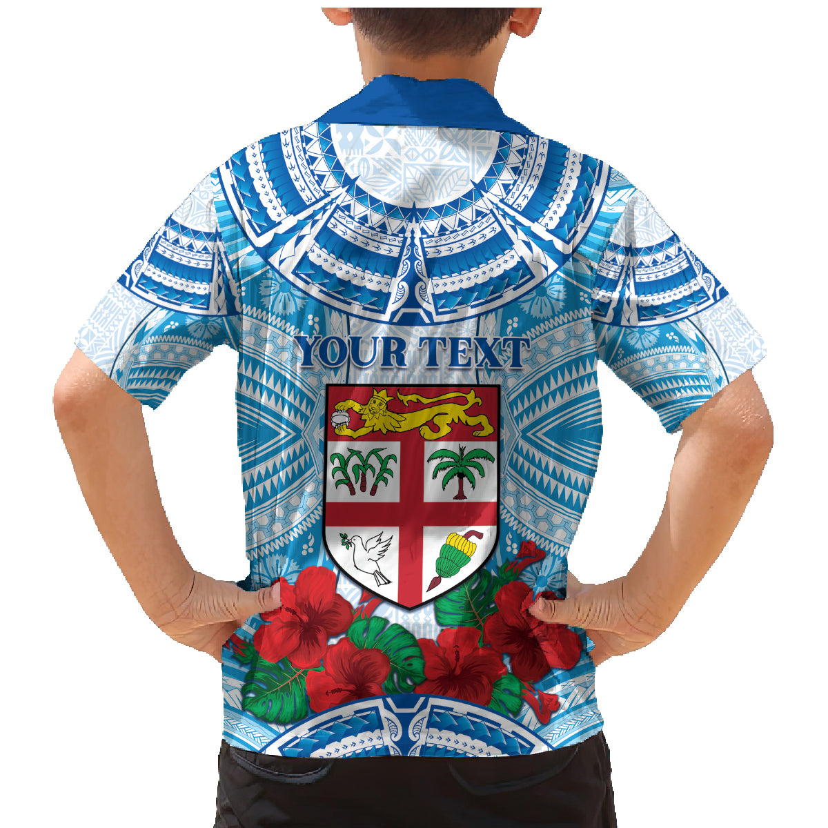 Personalised Fiji Ratu Sir Lala Sukuna Day Family Matching Mermaid Dress and Hawaiian Shirt Hibiscus Tapa Pattern LT05 - Polynesian Pride