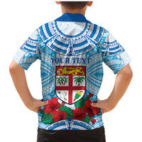Personalised Fiji Ratu Sir Lala Sukuna Day Family Matching Mermaid Dress and Hawaiian Shirt Hibiscus Tapa Pattern LT05 - Polynesian Pride
