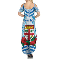 Personalised Fiji Ratu Sir Lala Sukuna Day Family Matching Summer Maxi Dress and Hawaiian Shirt Hibiscus Tapa Pattern LT05 - Polynesian Pride