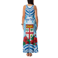 Personalised Fiji Ratu Sir Lala Sukuna Day Family Matching Tank Maxi Dress and Hawaiian Shirt Hibiscus Tapa Pattern LT05 - Polynesian Pride