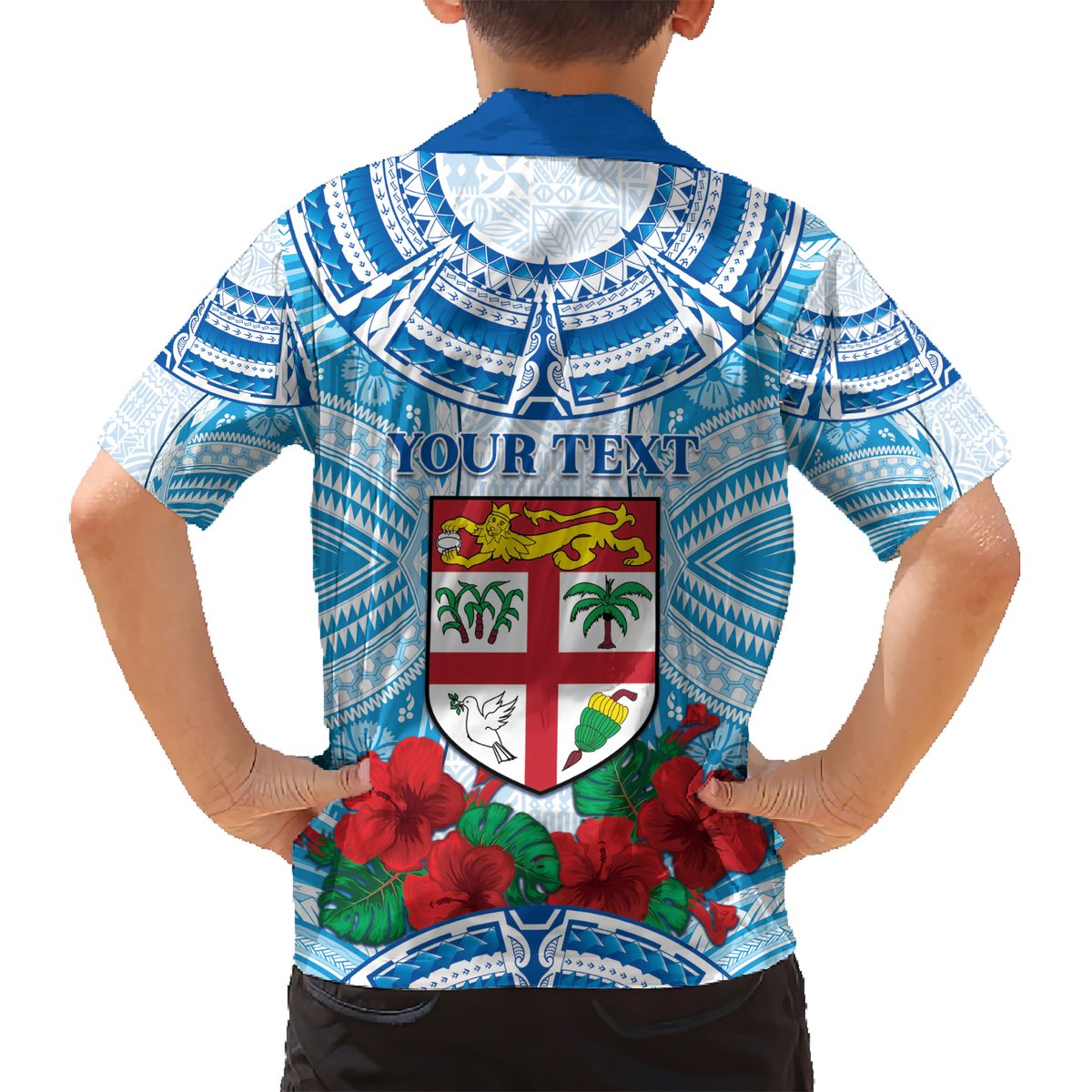 Personalised Fiji Ratu Sir Lala Sukuna Day Hawaiian Shirt Hibiscus Tapa Pattern