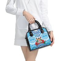 Fiji Ratu Sir Lala Sukuna Day Shoulder Handbag Hibiscus Tapa Pattern LT05 - Polynesian Pride