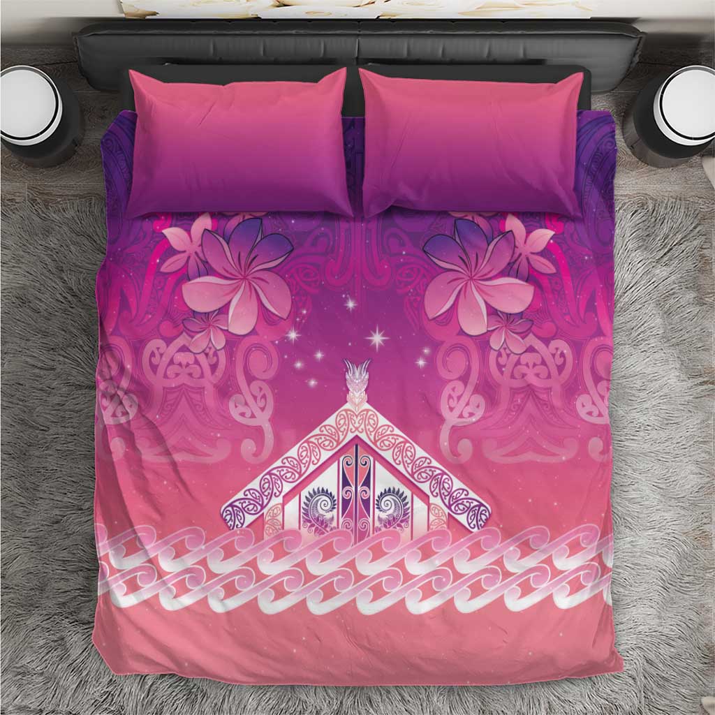 New Zealand Matariki Bedding Set Maori Marae Purple Galaxy