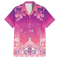 New Zealand Matariki Family Matching Long Sleeve Bodycon Dress and Hawaiian Shirt Maori Marae Purple Galaxy LT05 Dad's Shirt - Short Sleeve Purple - Polynesian Pride