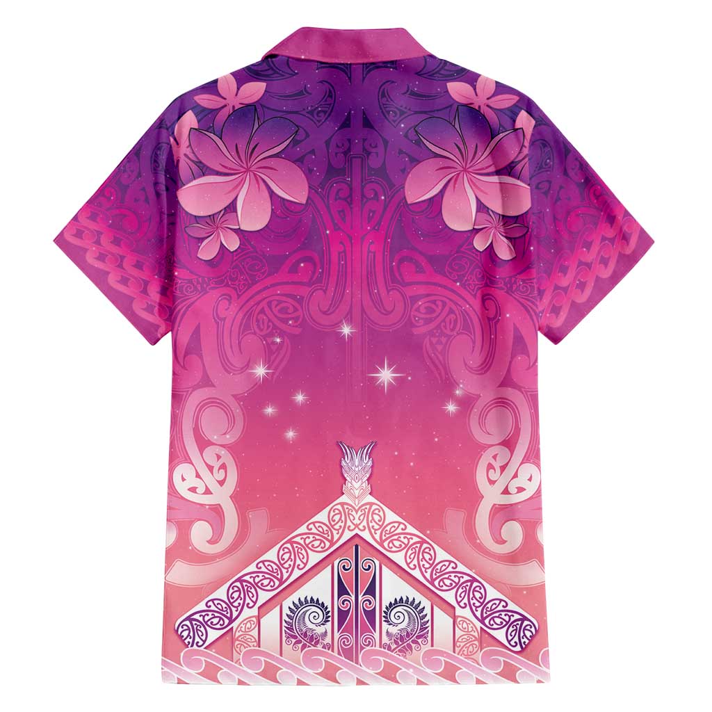 New Zealand Matariki Family Matching Puletasi and Hawaiian Shirt Maori Marae Purple Galaxy LT05 - Polynesian Pride