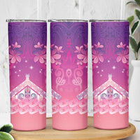New Zealand Matariki Skinny Tumbler Maori Marae Purple Galaxy LT05 - Polynesian Pride