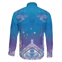 New Zealand Matariki Family Matching Short Sleeve Bodycon Dress and Hawaiian Shirt Maori Marae Cyan Galaxy LT05 - Polynesian Pride