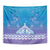 New Zealand Matariki Tapestry Maori Marae Cyan Galaxy