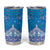 New Zealand Matariki Tumbler Cup Maori Marae Cyan Galaxy