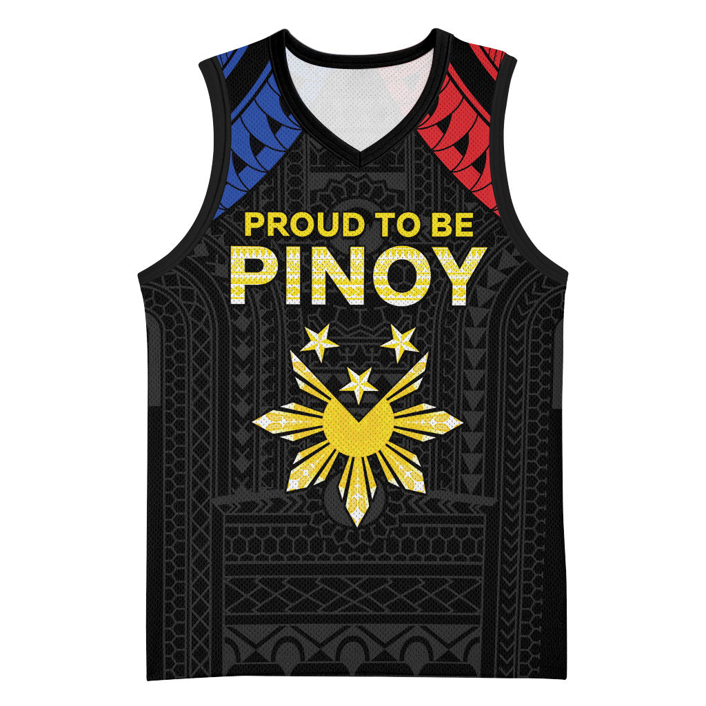 Philippines Independence Day Basketball Jersey Proud To Be Pinoy LT05 Unisex Black - Polynesian Pride