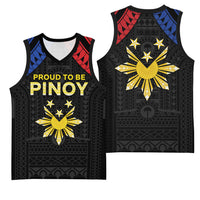 Philippines Independence Day Basketball Jersey Proud To Be Pinoy LT05 - Polynesian Pride