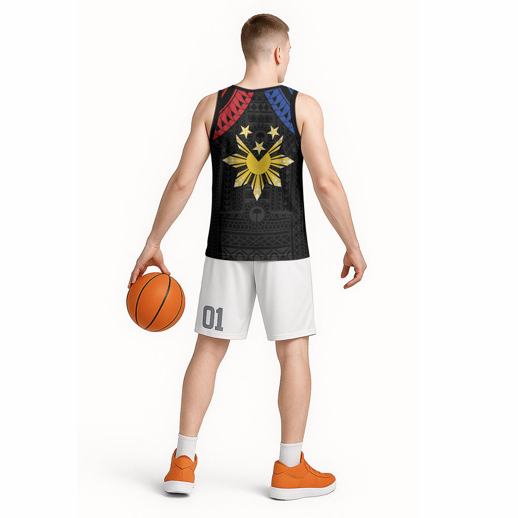 Philippines Independence Day Basketball Jersey Proud To Be Pinoy LT05 - Polynesian Pride