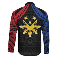 Philippines Independence Day Family Matching Off Shoulder Maxi Dress and Hawaiian Shirt Proud To Be Pinoy LT05 - Polynesian Pride