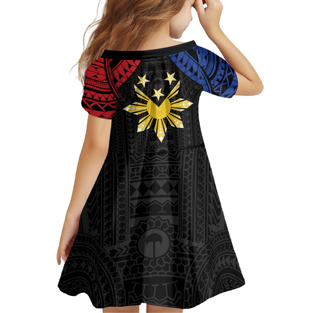 Philippines Independence Day Family Matching Off Shoulder Short Dress and Hawaiian Shirt Proud To Be Pinoy LT05 - Polynesian Pride