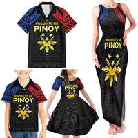 Philippines Independence Day Family Matching Tank Maxi Dress and Hawaiian Shirt Proud To Be Pinoy LT05 - Polynesian Pride