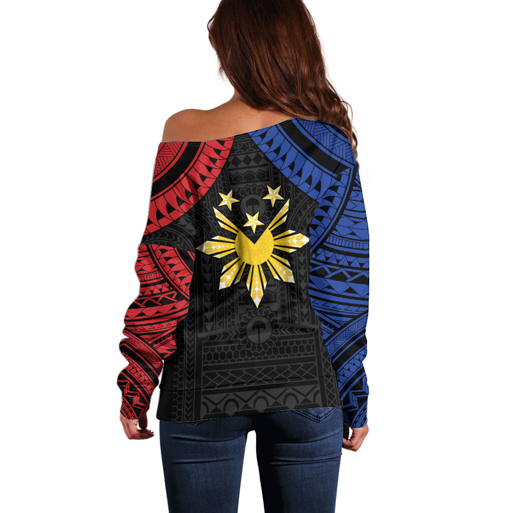 Philippines Independence Day Off Shoulder Sweater Proud To Be Pinoy