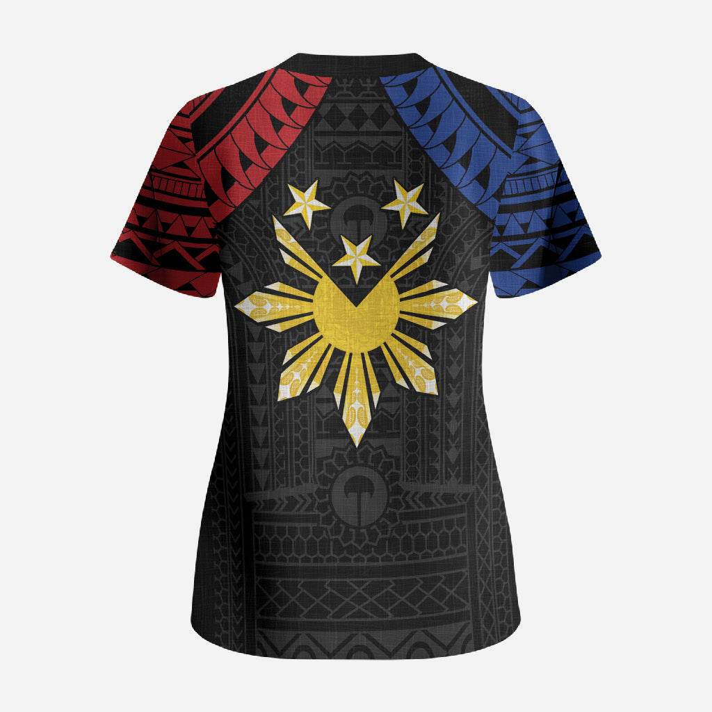Philippines Independence Day Scrub Top Proud To Be Pinoy
