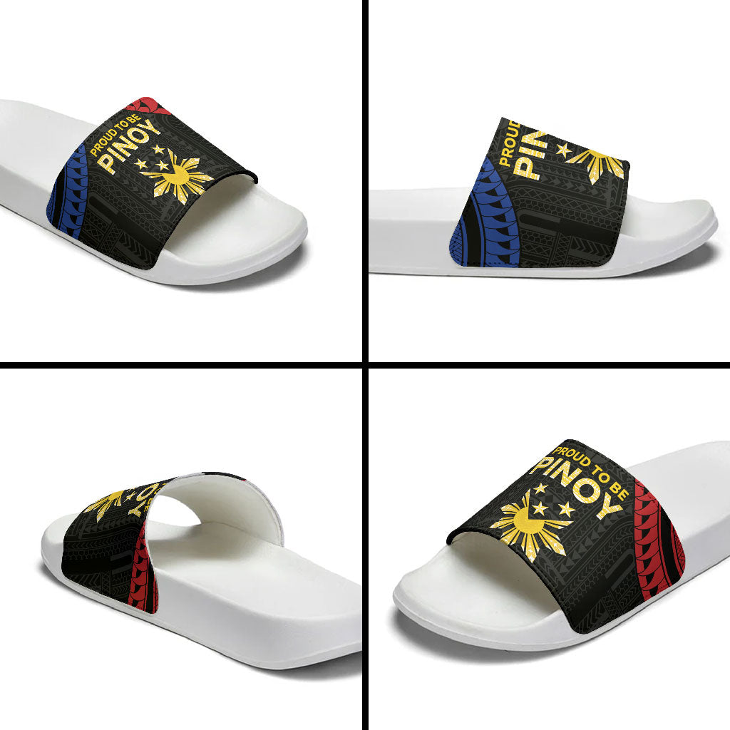Philippines Independence Day Slide Sandals Proud To Be Pinoy