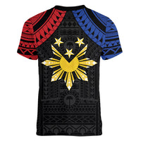Philippines Independence Day Women V-Neck T-Shirt Proud To Be Pinoy