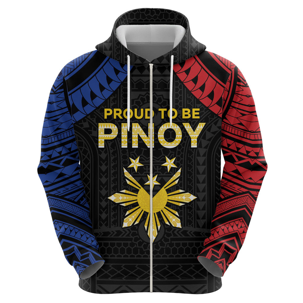 Philippines Independence Day Zip Hoodie Proud To Be Pinoy LT05 - Polynesian Pride