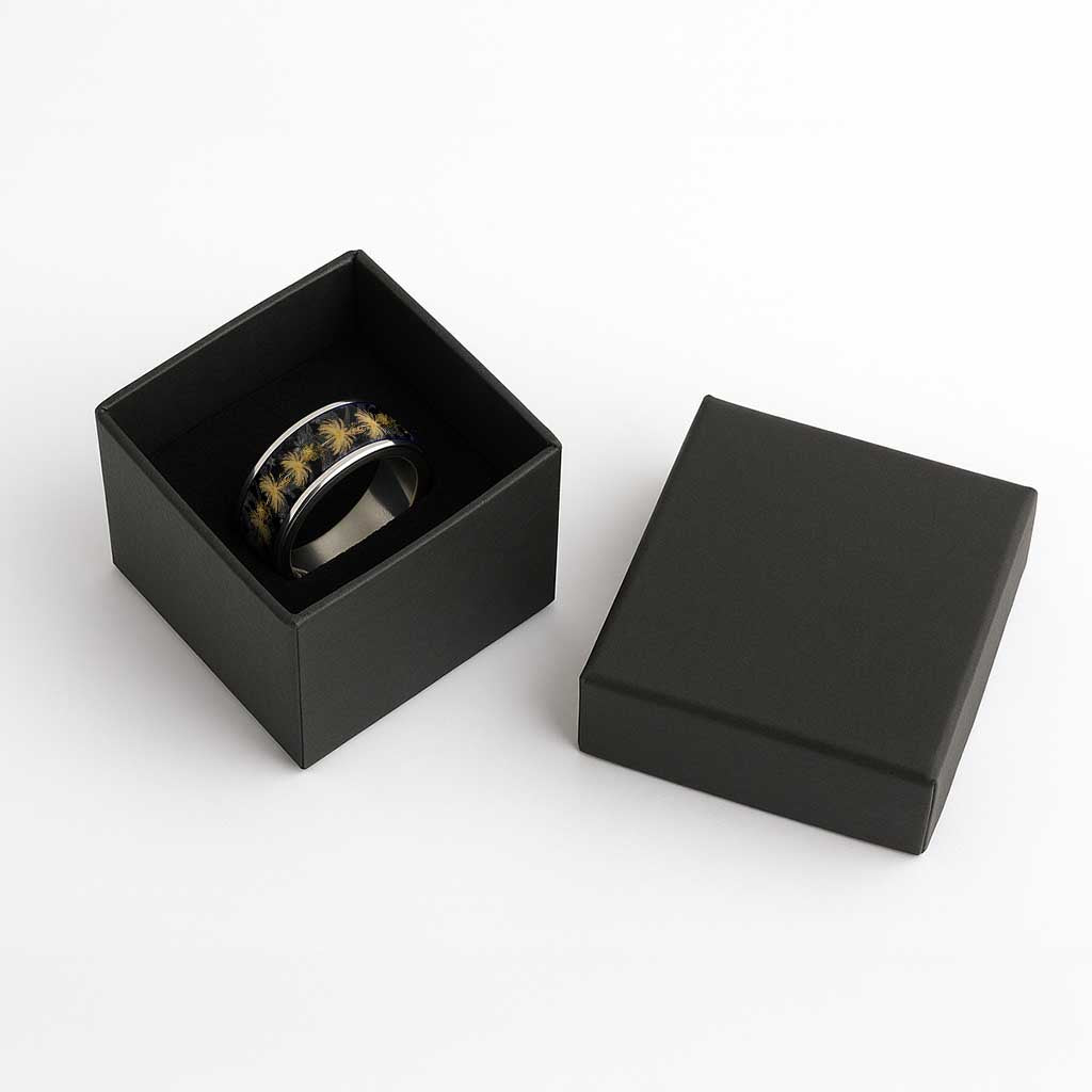 Hawaiian Honu And Surfboards Classic Ring Gold Style - Polynesian Pride