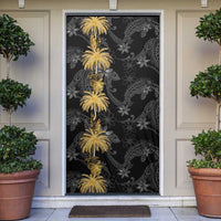 Hawaiian Honu And Surfboards Door Cover Gold Style LT05 Gold - Polynesian Pride