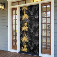 Hawaiian Honu And Surfboards Door Cover Gold Style LT05 - Polynesian Pride