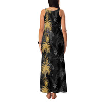 Hawaiian Honu And Surfboards Family Matching Tank Maxi Dress and Hawaiian Shirt Gold Style LT05 - Polynesian Pride