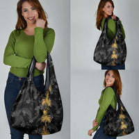 Hawaiian Honu And Surfboards Grocery Bag Gold Style - Polynesian Pride