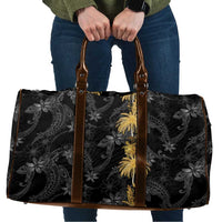 Hawaiian Honu And Surfboards Travel Bag Gold Style - Polynesian Pride