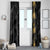 Hawaiian Honu And Surfboards Window Curtain Gold Style - Polynesian Pride