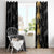 Hawaiian Honu And Surfboards Window Curtain Gold Style - Polynesian Pride