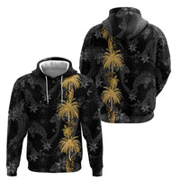 Hawaiian Honu And Surfboards Zip Hoodie Gold Style LT05 - Polynesian Pride