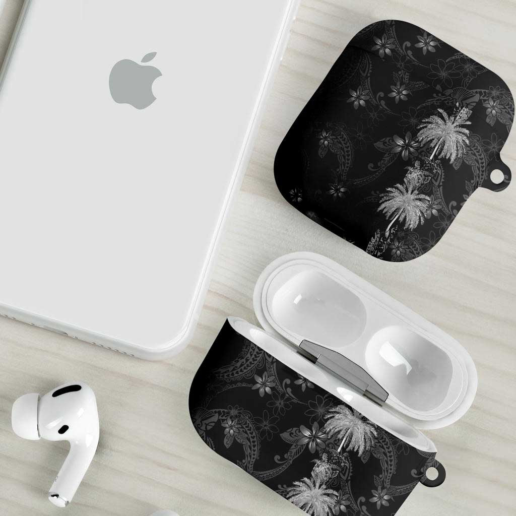Hawaiian Honu And Surfboards AirPods Case Silver Style - Polynesian Pride