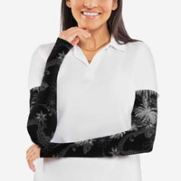 Hawaiian Honu And Surfboards Arm Sleeves Silver Style - Polynesian Pride