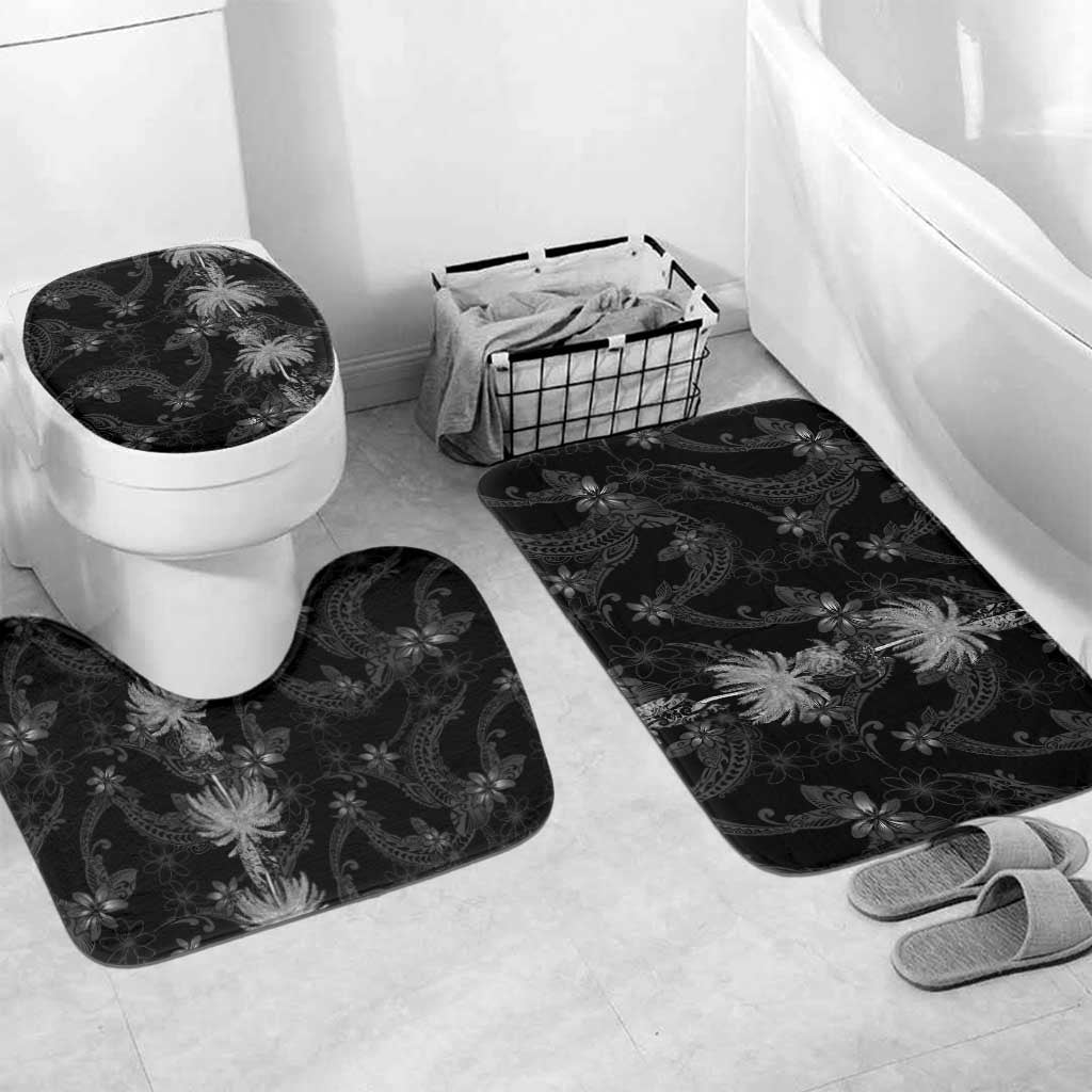 Hawaiian Honu And Surfboards Bathroom Set Silver Style - Polynesian Pride