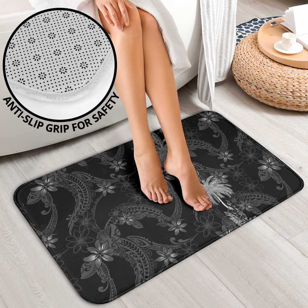 Hawaiian Honu And Surfboards Bathroom Set Silver Style - Polynesian Pride