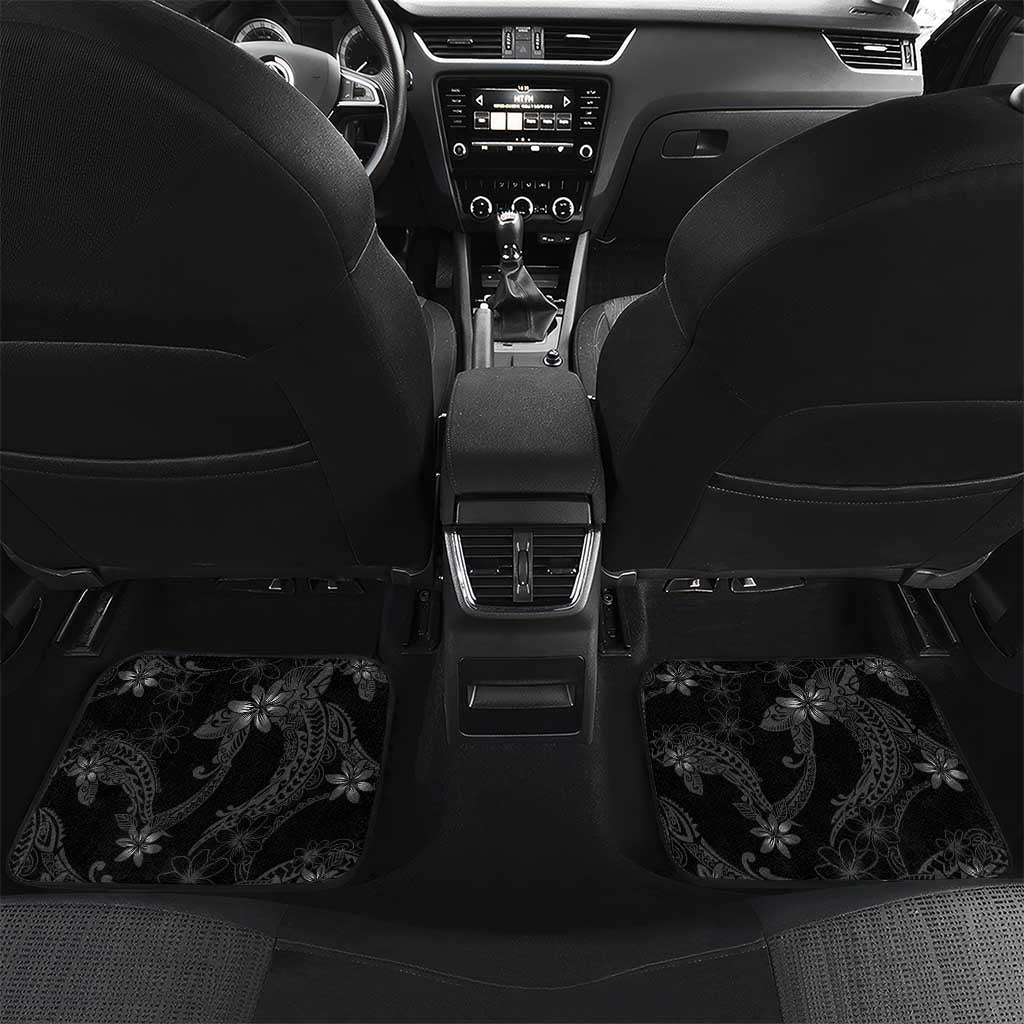 Hawaiian Honu And Surfboards Car Mats Silver Style - Polynesian Pride